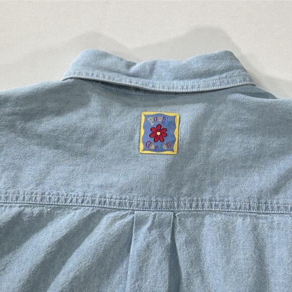 Vintage Disney Catalog Winnie the Pooh Embroidered Denim Shirt Women’s Large - Picture 4 of 6